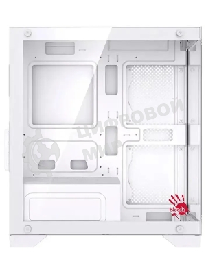 Компьютерный корпус Bloody BD-CC103 белый без БП mATX 7x120мм 1xUSB 2.0 1xUSB 3.0 audio bott PSU