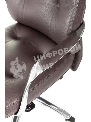 Кресло Бюрократ DAO/BROWN коричневый, кожа