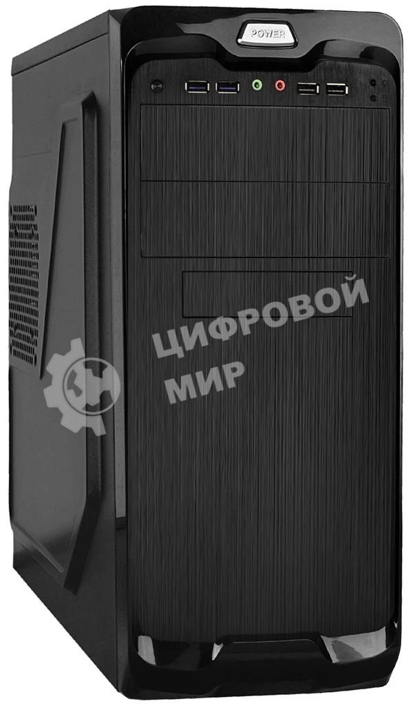 Компьютерный корпус Miditower ExeGate UN-604-UNS450 (ATX, БП UNS450 с вент. 12см, 2хUSB+2хUSB 3.0, аудио, черный)