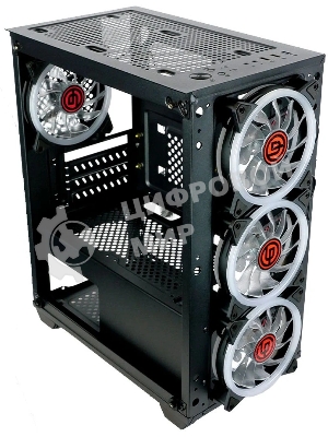 Компьютерный корпус Ginzzu CL690 mATX FAN 4*12FRGb