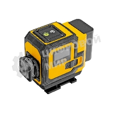 Лазерный уровень мультипризменный Denzel DLV-360-3C, 30 м, зеленый луч, Li-Ion 2,4 Aч, кейс