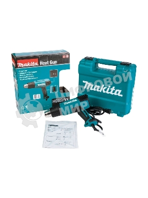 Фен Makita HG 6031 VK 1800Вт 250-500л/мин с регулировкой, с насадками, кейс