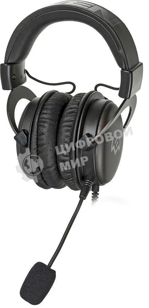 Гарнитура проводная игровая SVEN AP-G999MV с микрофоном серый (50 мм, мини-джек (стерео) O 3,5 мм (4 pin))