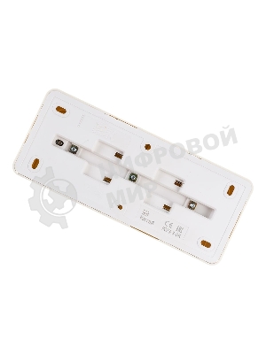 Розетка 3-м ОП Октава 16А РС23-3-ОК с заземл. крем. IEK ERO31-K33-16-DC