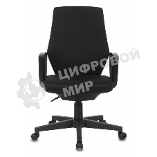 Кресло Бюрократ CH-545 черный, экокожа, 120 кг, механизм качания