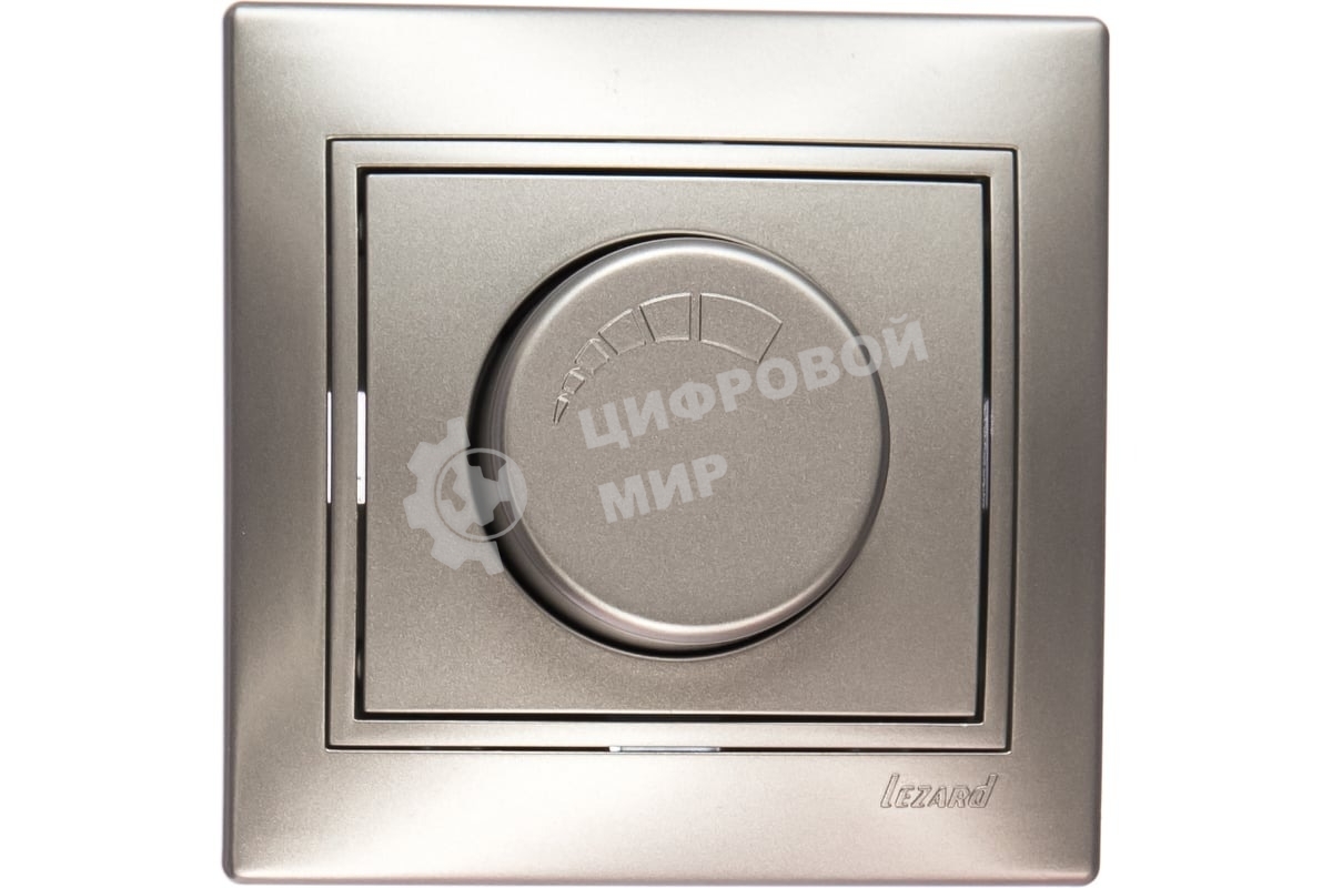 Светорегулятор СП 1000 Вт Мира метал. сер. Lezard 701-1010-157