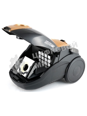 Пылесос Centek CT-2511 черный/желтый, 400/2000 Вт, уборка сухая, пылесборник мешок 2 л