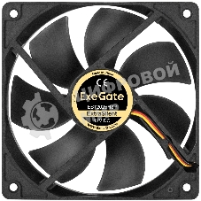 Вентилятор для корпуса ExeGate ExtraSilent ES12025H3P черный, 120 мм, 1450 об/мин, 24 дБ, 3 pin