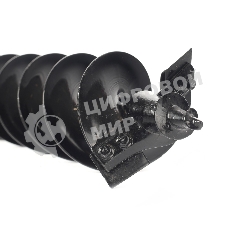 Шнек двухзаходный D 100B для грунта к бензобуру со сменными ножами, диаметр 100мм длина 800мм