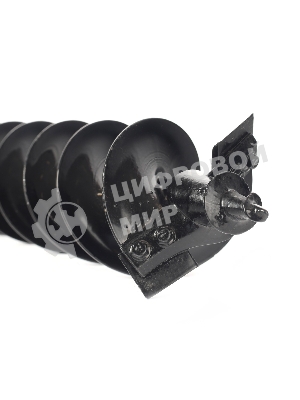 Шнек двухзаходный D 100B для грунта к бензобуру со сменными ножами, диаметр 100мм длина 800мм