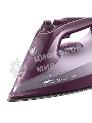 Утюг Braun SI7181VI сиреневый/фиолетовый, 3100 Вт, 50 г/мин, 230 г/мин, 300 мл