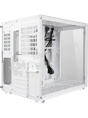 Компьютерный корпус Ginzzu V560 RGb подсветка, закаленное стекло 1хUSB 3.0,1хUSB 2.0, AU белый ATX