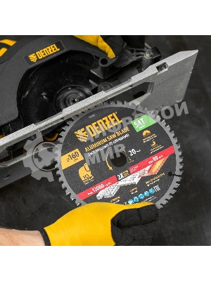 Пильный диск по алюминию Denzel ф160 х 20 мм, 54 зубьев