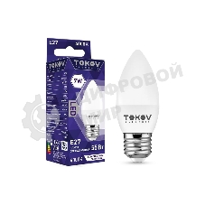 Лампа светодиодная TOKOV ELECTRIC 7Вт С37 4000К Е27 176-264В
