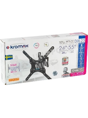 Кронштейн для LED/LCD телевизоров Kromax DIX-25 черный