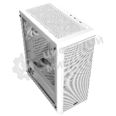 Корпус без блока питания Raijintek ARCADIA 41, Midi-Tower, TG, 1x120мм, 2xUSB-A 3.0 + 1xUSB-C, ATX, mATX, mITX White