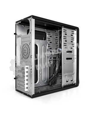 Компьютерный корпус Miditower ExeGate CP-603UB-UNS350 (ATX, БП UNS350 с вент. 12см, 2хUSB, аудио, черный)