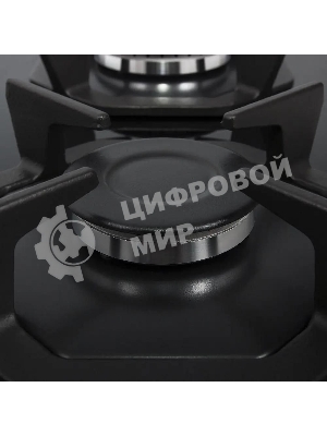 Газовая варочная панель Maunfeld EGHG.32.2CB/G, 2 конфорки, закаленное стекло, черный