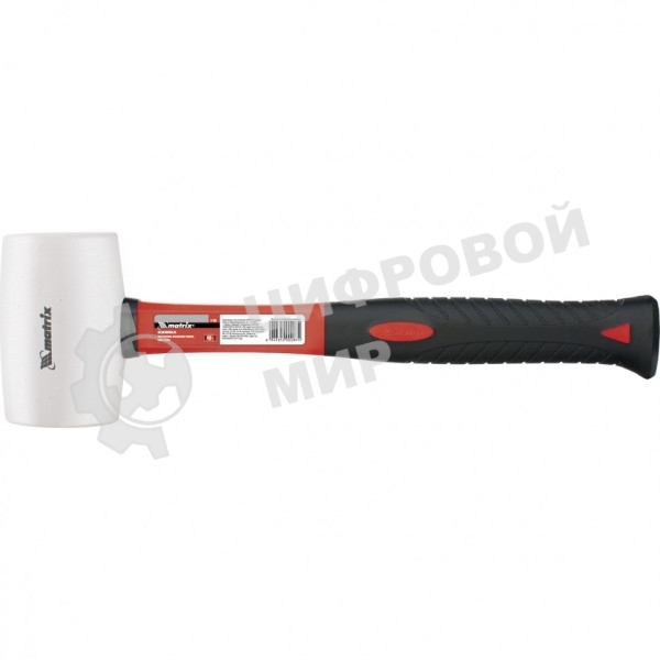 Киянка резиновая Matrix 11197 680 г, белая резина, фибергласовая рукоятка