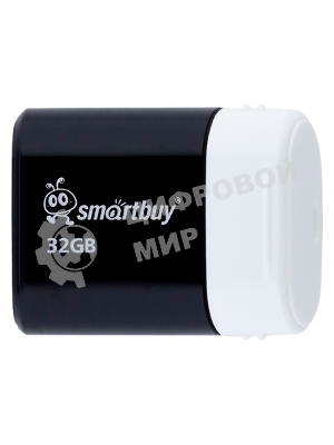 Флешка USB Smartbuy LARA Black (SB32GbLARA-K), 32Gb, USB 2.0, R/W 15/5, черный/белый