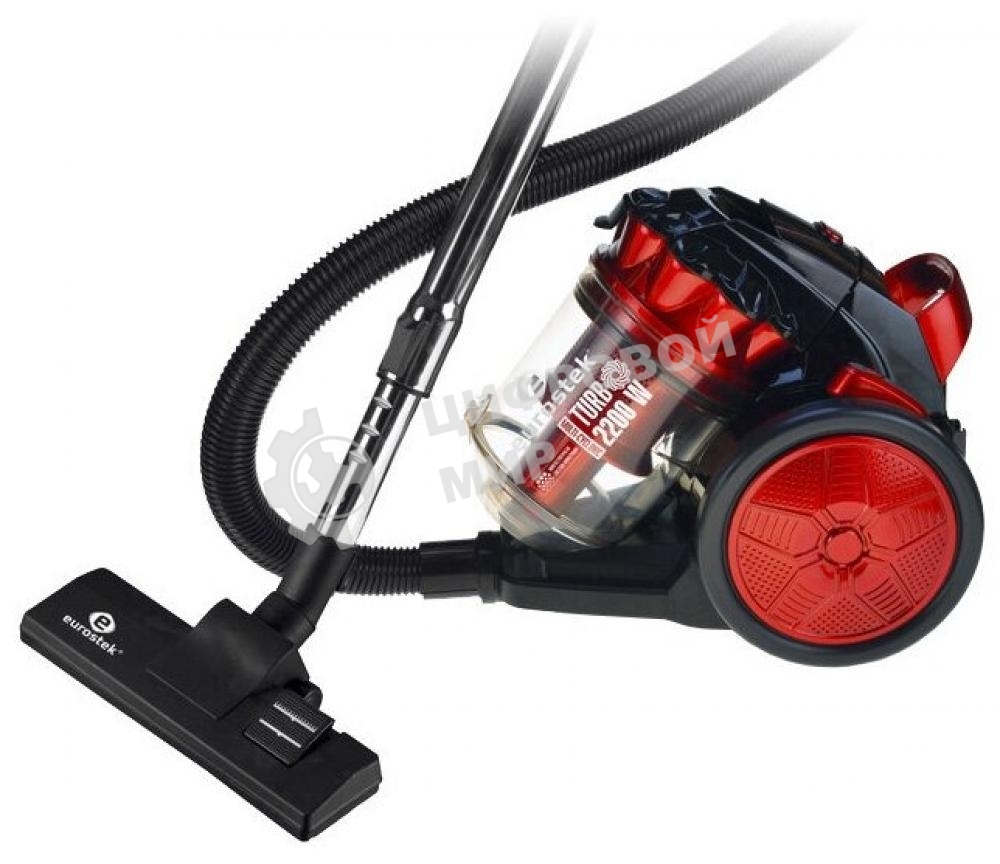 Пылесос Eurostek EVC-3002 черный/бежевый, 400/2200 Вт, уборка сухая, пылесборник контейнер 2.5 л