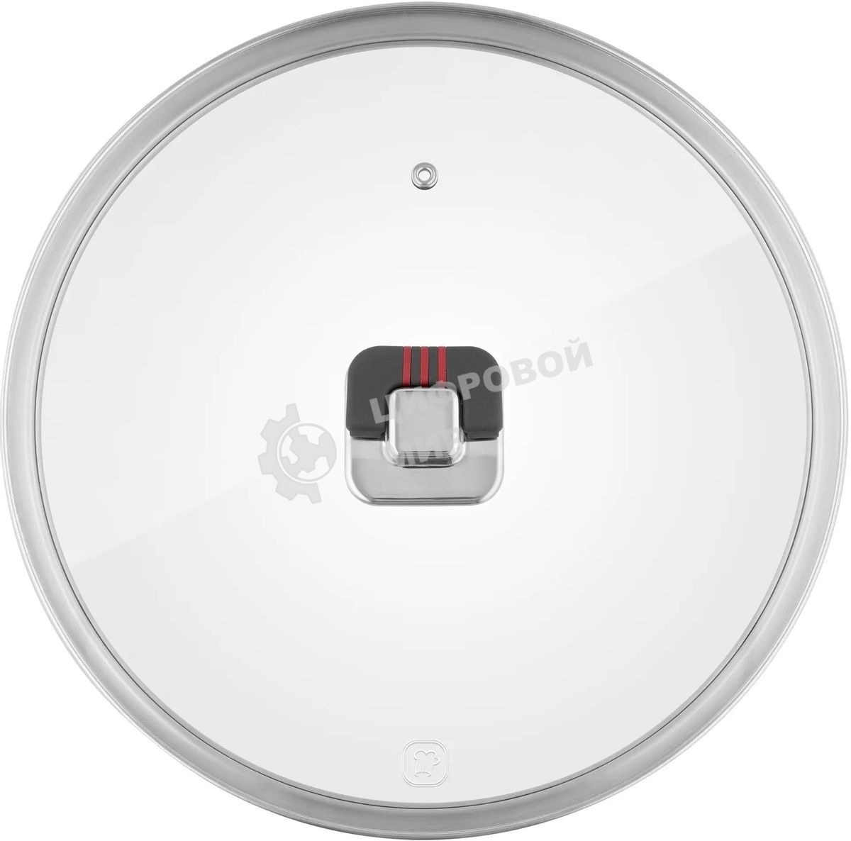 Крышка Rondell Stripes RDA-1622, 28 см, руч. серый