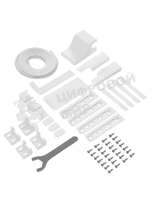 Встраиваемый холодильник Maunfeld MBF193SLFWGR Inverter белый двухкамерный 229/76 л морозилка снизу