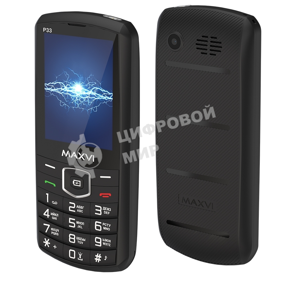 Мобильный телефон Maxvi P33 черный