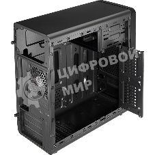 Компьютерный корпус Aerocool/Formula Qs-180 черный без БП mATX 1x80мм 2xUSB 2.0 1xUSB 3.0 audio
