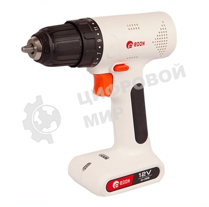 Дрель-шуруповерт Edon OAF12-MAD, 12 В, 1,5 Ач, 18 Нм, щеточный