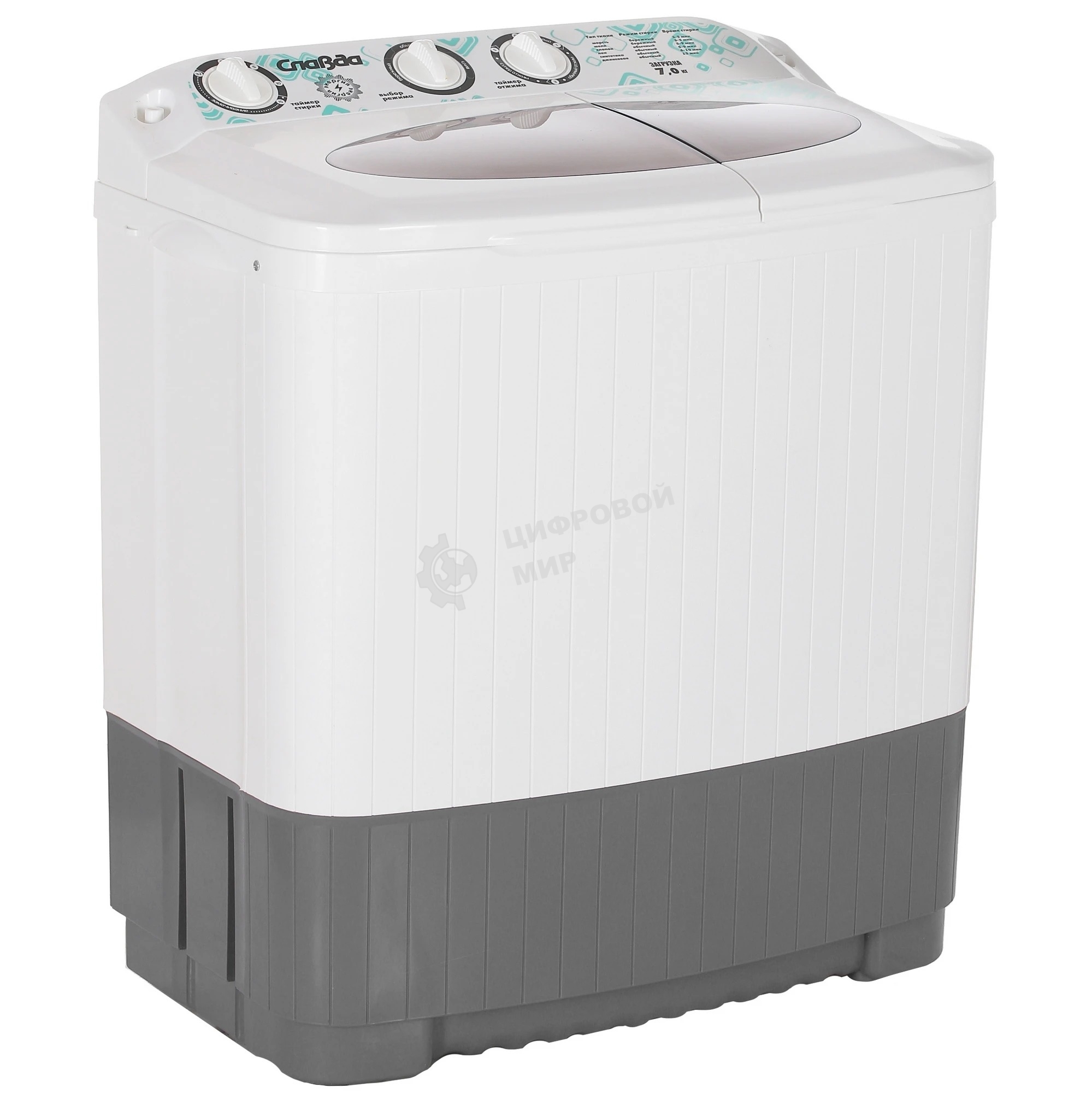 Стиральная машина Славда WS-70PET белый, загрузка вертикальная 7 кг, 1350 об/мин, класс А