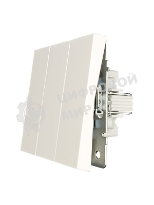 Выключатель 3-кл. LEZARD СП ZIMA IP20 10А безвинт. зажим, слон. кость 704-9088-109QC