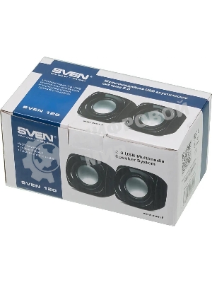 Акустическая система SVEN 120 2.0 черный 5Вт