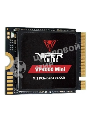 Накопитель SSD Patriot Viper VP4000, 2Tb, PCIe 4.0 x16, M.2 2230, NVMe, R/W 3200/3500, с радиатором