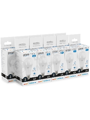 Лампа светодиодная Gauss Elementary A67 35Вт цок.: E27 груша 220B св. свеч. бел. хол. (упак.: 10 шт)