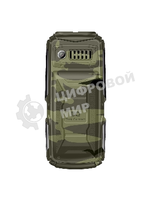 Мобильный телефон BQ 2430L Tank Connect камуфляж/серый