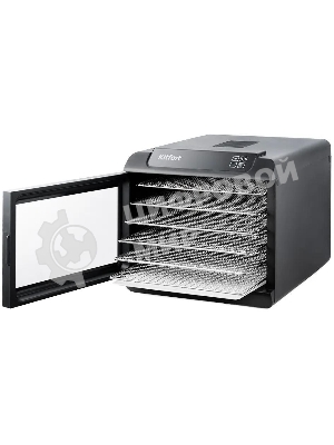 Сушилка для овощей и фруктов Kitfort КТ-1904 6под. 500Вт черный
