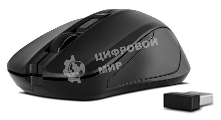Мышь беспроводная SVEN RX-270W черный, 1600 dpi, радиоканал, USB, кнопки - 4