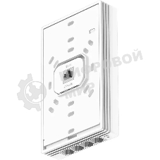 Точка доступа Wi-Fi Cudy AX3000 Gigabit Wall-Plate Wi-Fi 6 Access Point AX3000 Dual Band Wi-Fi 6 Wall Plate Access Point, Chipset MT7981+MT7531AE+MT7976CN, 802.11ax/ac/a/b/g/n, 2402Mbps at 5GHz + 574Mbps at 2.4GHz, 1 x Gigabit PoE-IN Port, 802.3af/at, 4 x Gigabit RJ45 ports, LAN1 support PoE Out, Cudy Mesh Support