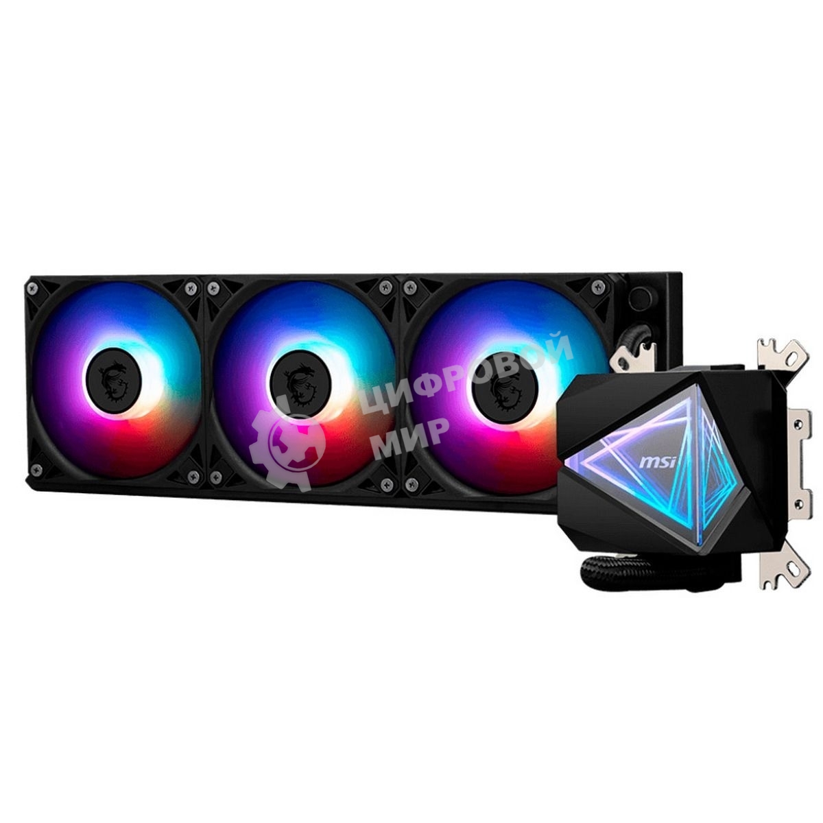 Система жидкостного охлаждения MSI MAG CORELIQUID I360 3x ARGb Gen2 Fan, ARGb Gen2 Block, Color Box