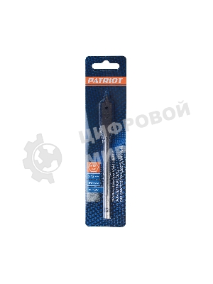 Сверло PATRIOT по дереву перовое 12 мм х 150 мм, 1 шт в блистере