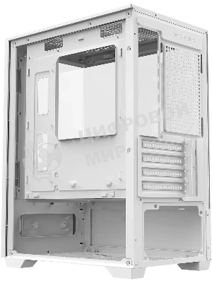 Компьютерный корпус Bloody CC-125 белый без БП mATX 5x120мм 2xUSB2.0 1xUSB3.0 audio bott PSU