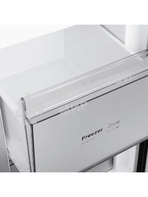 Холодильник Maunfeld MFF192NFSB01 Inverter черная сталь трехкамерный 334/184л морозилка снизу, No Frost, Side by Side