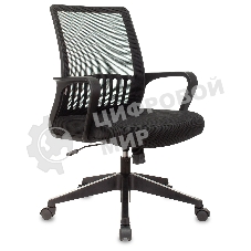 Кресло Бюрократ MC-201/TW-11 черный, сетка, 120 кг, механизм качания