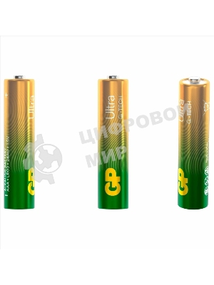 Алкалиновые батарейки GP Ultra Alkaline G-Tech 24А AАA - 2 шт. на блистере