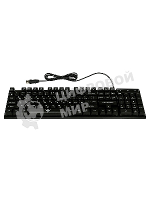 Клавиатура проводная KG-23U BLACK Nakatomi Gaming - игровая с RGb-подсветкой, USB, черная