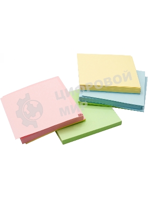 Блок для записей бумажный Silwerhof Daily Премиум 90х90х45мм, 80 г/м2, 4 цвета в упаковке