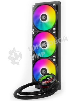 Система жидкостного охлаждения для процессора ID-COOLING SL360 XE черный 120мм алюминий+медь 1800rpm 30db 4-pin 350W