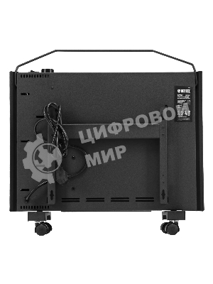 Конвектор электрический Denzel XCE-1000B черный, 1000 Вт, 15 м2, термостат