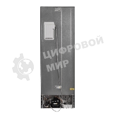 Холодильник Maunfeld MFF185NFSB10 черная нержавеющая сталь двухкамерный инвертор 240/100л морозилка снизу, No Frost